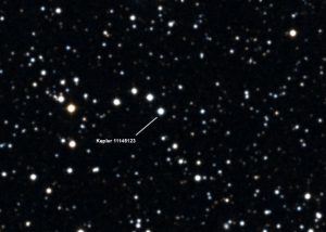 Kepler 11145123. Image credit: Centre de Données astronomiques de Strasbourg / SIMBAD.