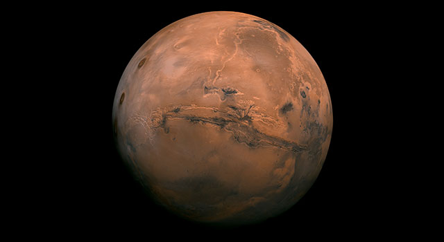 Mars, the fourth planet from the Sun. Credit: NASA/JPL